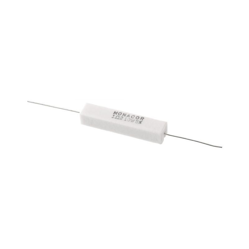 Monacor LSR-12/10 Rezystor cementowy dużej mocy, 1.2Ω, 10W